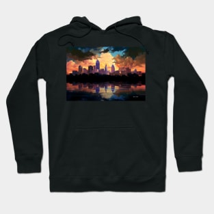 The Ville Louisville Skyline Anime Style Hoodie